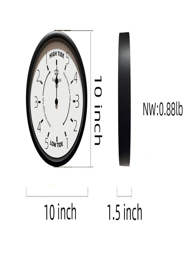 Valuegist Tide Clock 10 inch Nautical Wall Hanging Boat Using Tide Clock High Tide Low Tide, Nautical Wall Clock for Weather Station, Wall Decor, Boat Accessories - Image 4